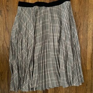 A New Day Plaid pleated midi skirt sz XXL